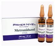 Terapie: Lék volby 5-nitroimidazolové preparáty (Metronidazol/Entizol) V případě