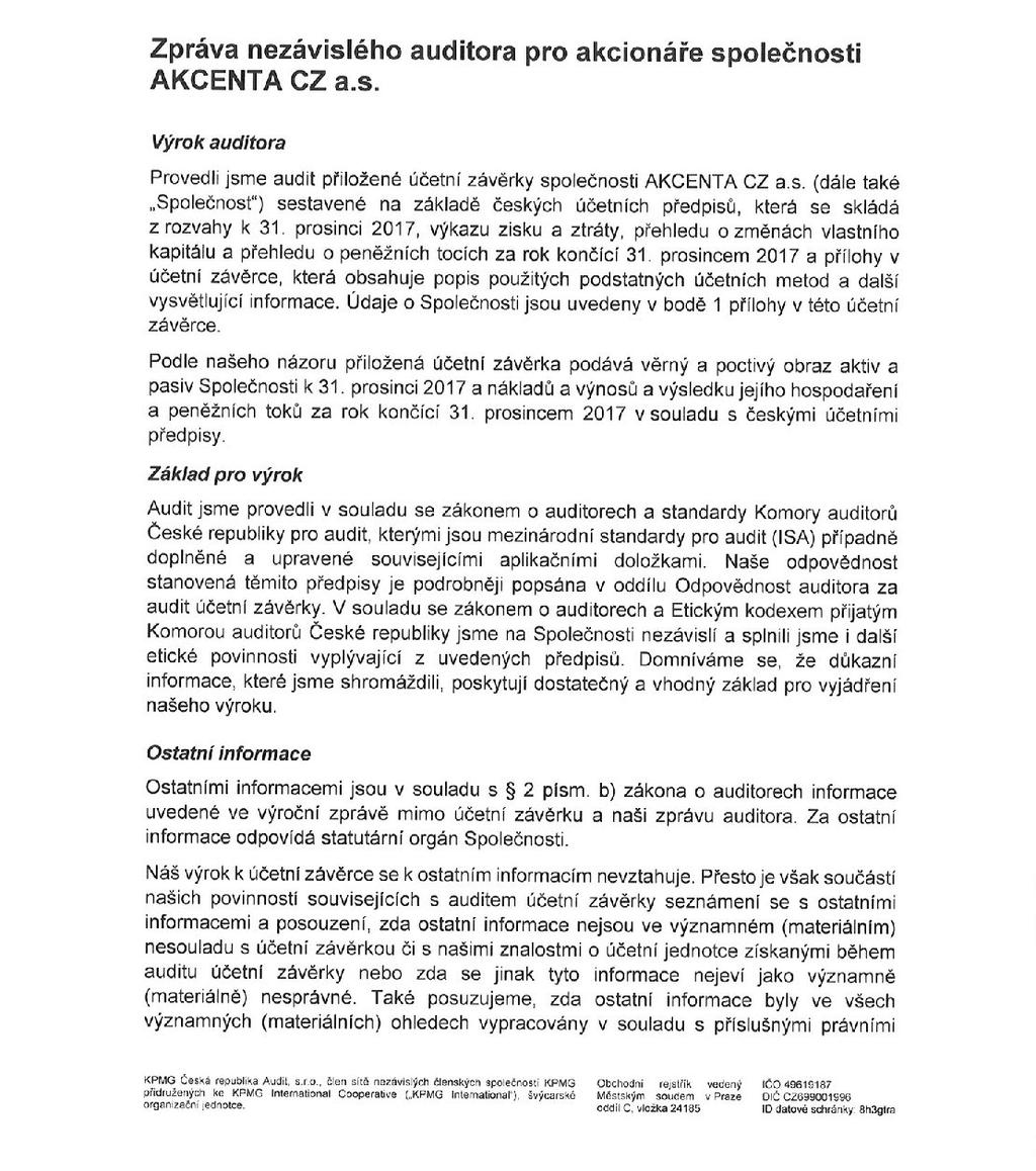 zpráva nezávislého