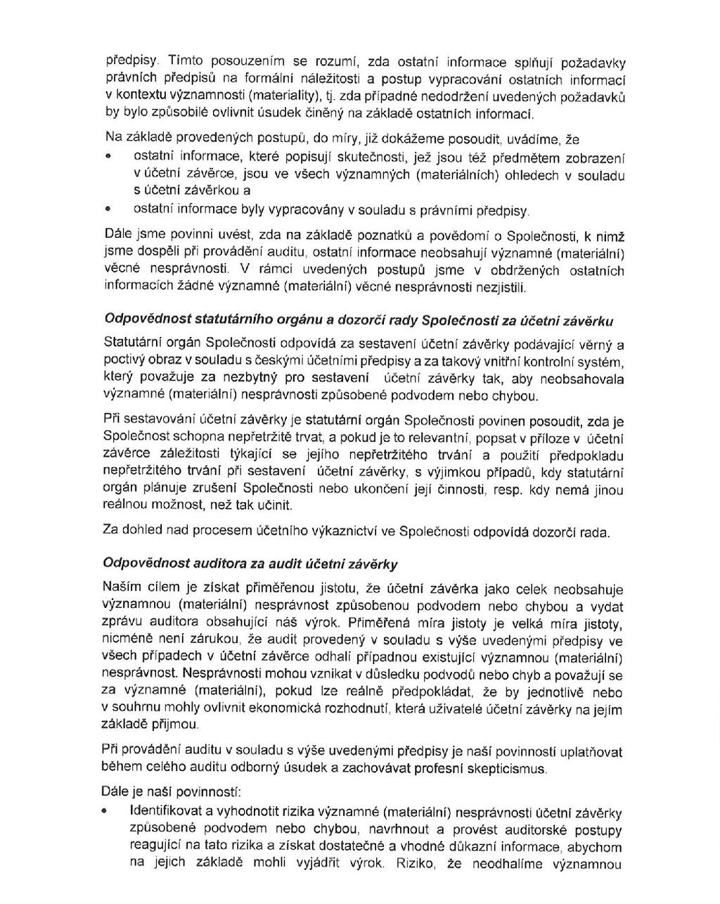 zpráva nezávislého