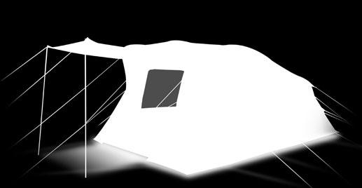 Outer tent: 00 % polyester, 000 mm HO Vnitřní stan / Inner tent: Permeable WR 00 % PES Podlaha / Floor: Layered waterproof polyethylen Konstrukce / Structure: Durawrap 9,5 mm Rozměr / Size: 00 x (70