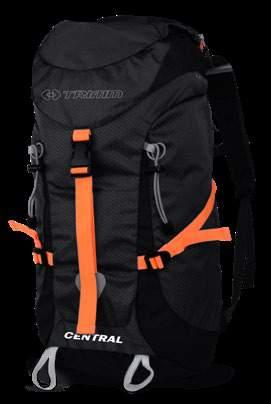 It was designed with the intention to offer simplicity and lowest possible weight. Adjustable shoulder straps, waist strap with waist bag, rain cover, bottom entrance, etc. are matter of course.