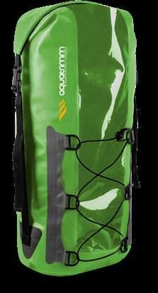 Water and moisture proof. The bag comes in sizes S, M, and L, which will satisfy a wide range of adventurers.
