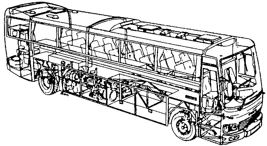 větším odstupem (780 až 940 mm). Dálkový autobus AUTOKAR autobus s vysokým komfortem určený pouze pro sedící cestující.