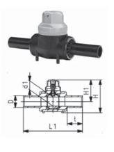 BTR/ POLYVALVE PE 100 SDR 11 d 32 1205,- 40 1590,- 50 2268,- 63 2486,- 90 3356,- 110 4796,- 160 11991,- 225 38638,- Vřetenové prodloužení 313,- Teleskopické prodloužení 520,-