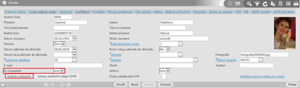 1. Osobní údaje uchazečů o zaměstnání Během výběrového řízení, kdy zaměstnavatel má v úmyslu přijmout nového zaměstnance, dochází ke shromažďování a zpracování osobních údajů uchazečů.