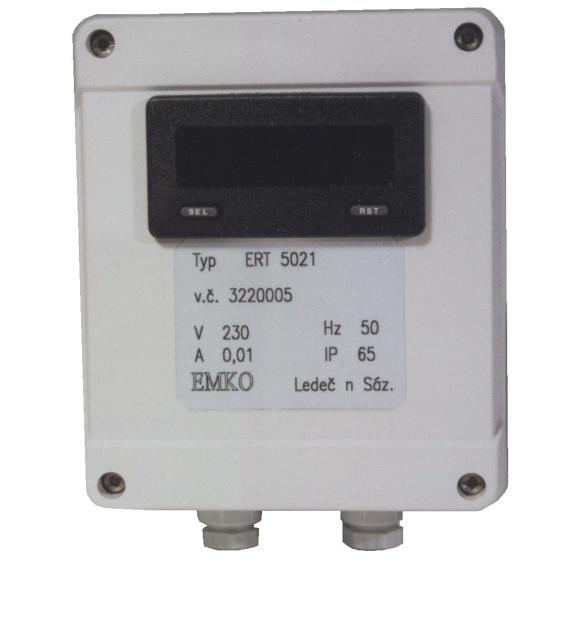 Indikátor průtoku ERT 50000 Technické údaje Napájení: 230V/50Hz Příkon: 3VA Displej: 8 číslic LCD výška 11,7 mm Proudový výstup: aktivní 4-20mA nebo 0-20 ma Rmax=500Ω Univerzální panelový přístroj