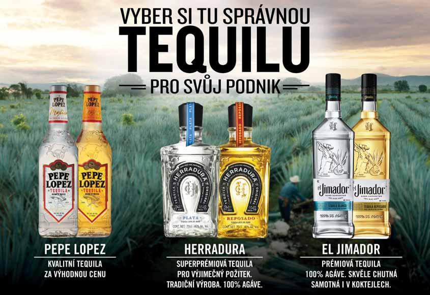 40% 12 x 1 l Tequila El Jimador Blanco, Reposado 38% 6 x 1 l Tequila Herradura