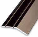 UKONČOVACÍ PROFILY Ukončovací profil samolepící 38 10 mm, tloušťka 8 mm Samolepící profil je využíván na plynulý přechod mezi podlahovými materiály s výškovým rozdílem 8 mm.