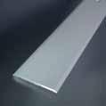 PŘECHODOVÉ PROFILY Přechodový profil vrtaný 40 2 mm Hliníkový přechodový profil s otvory na zapuštěné šrouby se používá na ukončení nebo plynulý přechod mezi podlahovými materiály bez výškového