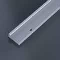 Schodová hrana vrtaná 30 15 mm, tloušťka 5 mm Ukončovací schodový profil s otvory na zapuštěné šrouby se používá na čisté ukončení koberce nebo PVC podlahy na uzavřeném hraně.