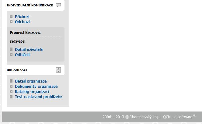 Nezobrazuje se možnost Nové zadávací řízení - Pokud se Vám po přihlášení do E-ZAKu