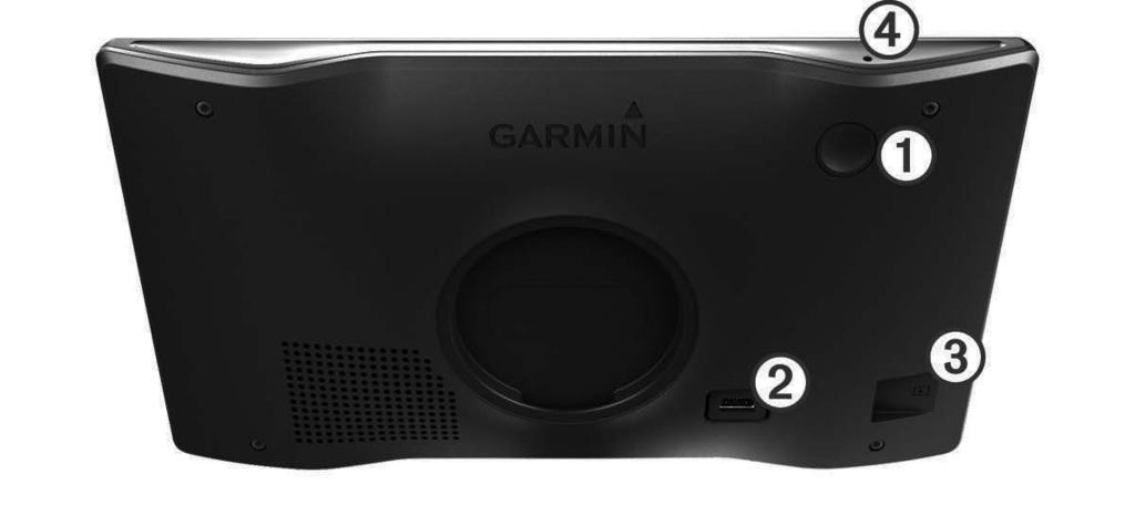 Prehľad zariadenia Garmin DriveSmart 61 1 Napájací kábel vozidla À pripojte do portu USB na zariadení.