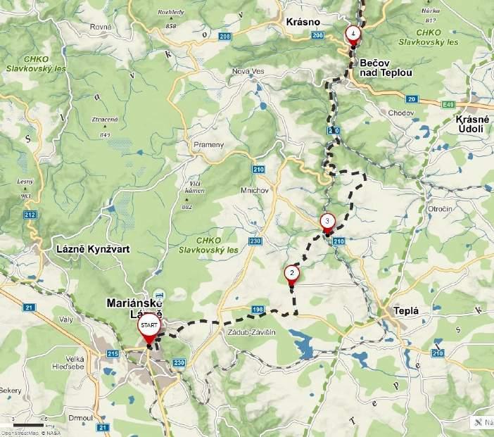 V Cyklostrategii Karlovarského kraje je i plánovaná Cyklostezka Teplá, které by měla velký význam pro Mariánskolázeňsko jako propojení s Karlovými Vary přes Bečov.