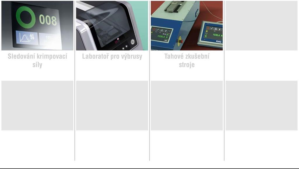THONAUER Katalog produktů Zkušební systémy Zkušební systémy, které se