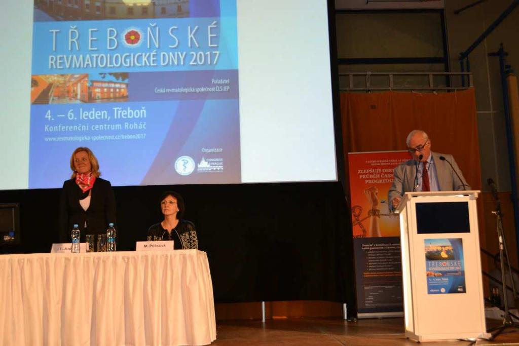 Třeboň hostila revmatologické dny Třídenní odborné sympozium pod názvem Třeboňské revmatologické dny 2017 se konalo 4.-6. ledna v Kongresovém a kulturním centru Roháč.