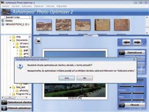 Photo Optimizer pracuje se snímky ve formátech JPG, BMP a PNG a upravené snímky ukládá do formátu JPG s nastavitelnou kvalitou.