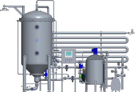 Mezi základní funkce systému měření a regulace (MaR) patří automatizovaná regulace průtoků čerpadly (v režimech pro základní naplavení, filtraci, protláčky, sanitaci), a kontrola tlakových poměrů na