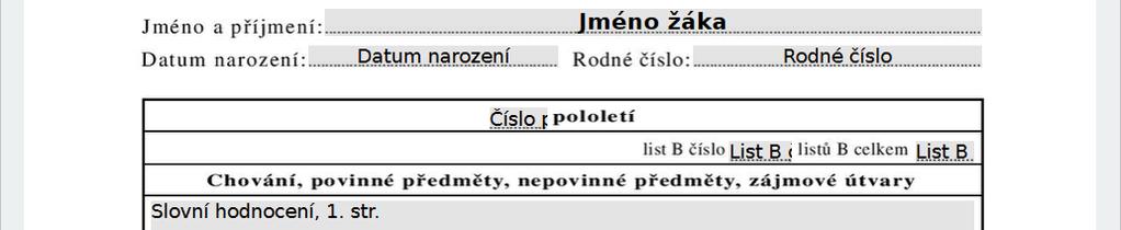 3. Pod záložkou editor si povšimněte toho, že tato kombinace SEVTU listu A a listu B obsahuje celkem 6 stran: strana 1 a 2 - patří listu A, List B.