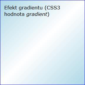 CSS3 Přechodová výplň