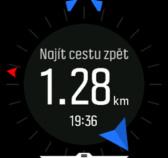 3.14. Najít cestu zpět Pokud při záznamu aktivity používáte GPS, hodinky Suunto 9 automaticky ukládají počáteční bod vašeho cvičení.