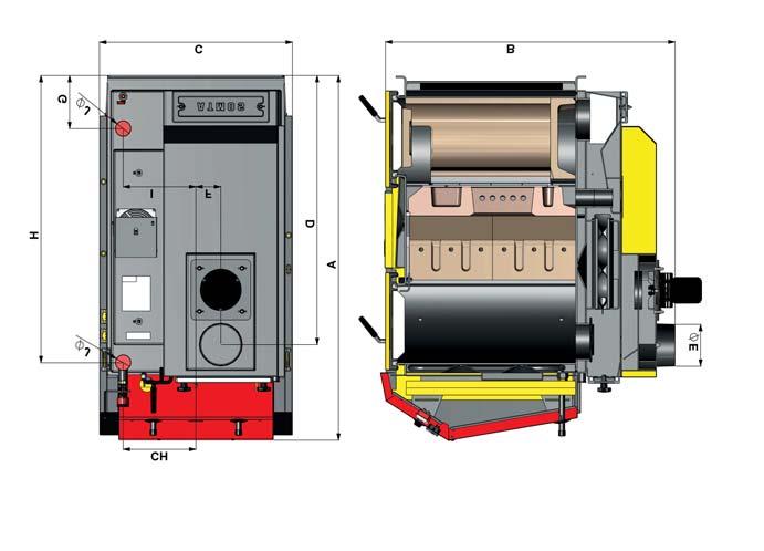 GENERÁTOR DOKOGEN GD 450 260 ROZMĚRY DC 18 GD DC 25 GD DC 30 GD DC 40 GD DC 50 GD A 1281 1281 1281 1435 1435 B 820 1020 1020 1120 1120 C 680 680 680 680 680 D 945 945 945 1095 1095 E 150 (152) 150