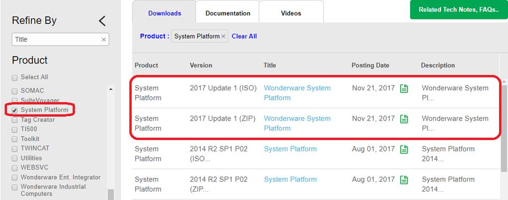 Strana 14 Instalace a dostupnost Update 1 Update 1 je určen pro uživatele Wonderware produktů verze 2017 a nevyžaduje novou licenci (stačí stávající licence pro verzi 2017).