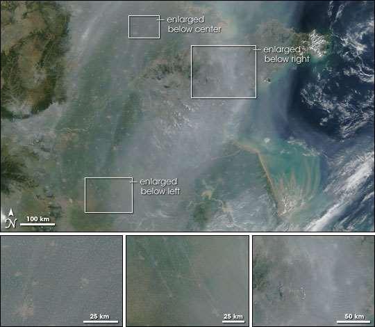 Reducing light Smog reduces the amount of light entering the Earth s surface (reduction during the 2.½ 20.