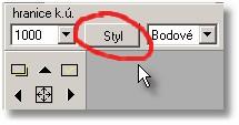 Nastavení 173 Formulář seznamu stylů obsahuje vlastní menu, které obsahuje některé další funkce