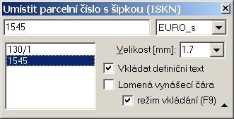 GP-ISKN referenční část 269 Provázání s tabulkami parcel už zařídí program automaticky.