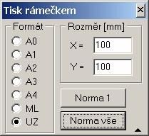 304 GEUS grafika Velikosti papíru však v tomto místě programu nejsou obecně vztaženy ke konkrétní nebo zvolené tiskárně případně plotru.