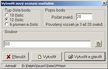 Zpracování vzorového GP pro VFK v programu GEUS 16 309 Zpracování vzorového GP pro VFK v programu GEUS K instalaci programu jsou přidána data vzorového GP.