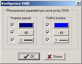 Zpracování vzorového GP pro VFK v programu GEUS 319 Export těchto prvků do formátu VFK je totiž na jejich vzhledových vlastnostech nezávislý, vrstva, barva, typ čáry, tloušťka čáry jsou totiž údaje,