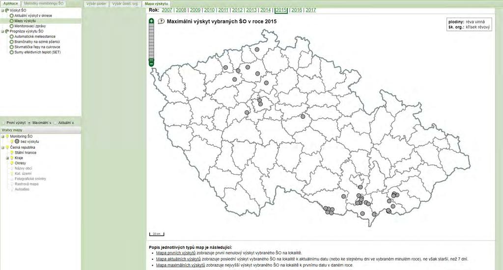 Monitoring kříska