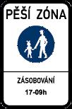 62) Při výkonu pracovní činnosti zastavíte osobní automobil, který vjíždí do pěší zóny v době, kdy tam není vjezd povolen. Ve vozidle je pouze řidič a spolujezdec.