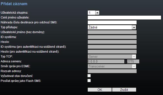 Poznámka Parametr Delivery status required lze nastavit manuálně pouze v případě použití protokolu SMTP/POP3.