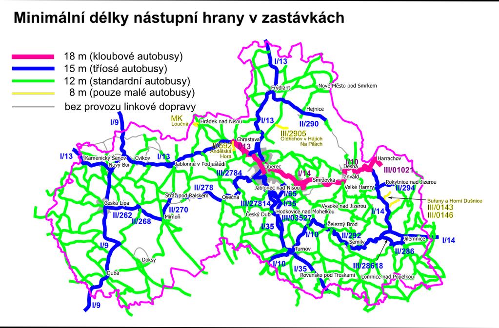 autobusových zastávek Manuál