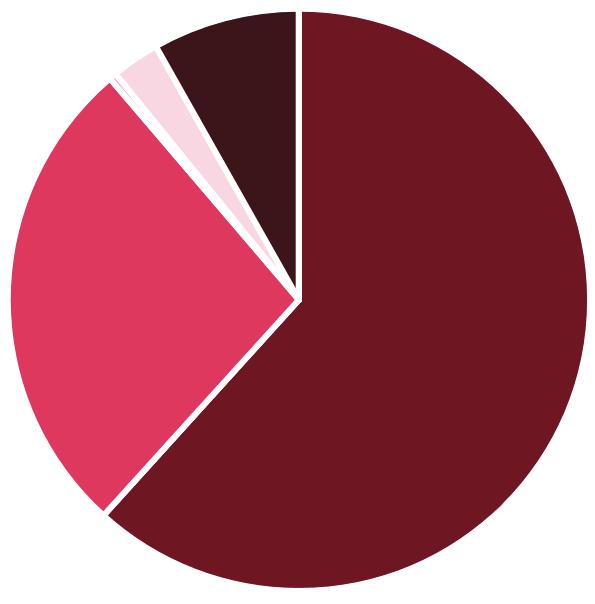 Odpisy, prodaný majetek, tvorba rezerv a opravných položek 8,18% Ostatní náklady 2,67% Daně a poplatky 0,40% Spotřebované nákupy a nakupované služby 61,71% SU dosáhla v roce 2016 kladného výsledku