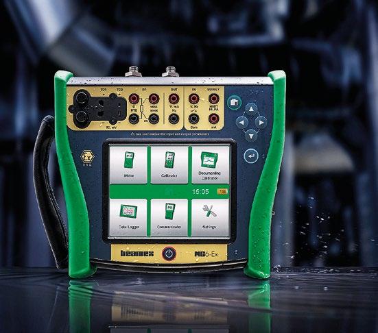 Beamex MC6-Ex je moderní, vysoce přesný provozní kalibrátor a komunikátor který nabízí kalibrační schopnosti pro tlak, teplotu a různé elektrické signály.