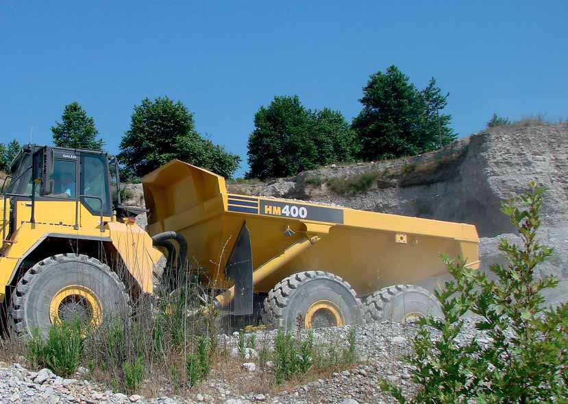 Volitelné korby Komatsu nabíí několik typů korby, čímž dále vyšuje produktivitu stroje: U materiálů s nižší měrnou