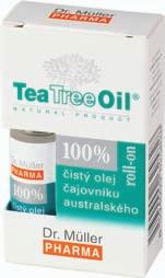 Müller Pharma používá do svých výrobků zásadně nejkvalitnější farmaceutický Tea Tree Oil. 100% čistý olej čajovníku australského Olej čajovníku australského Dr.