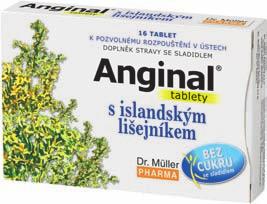 Anginal V tabletách a ústních sprejích řady Anginal jsou obsaženy extrakty z oblíbených bylin. Tablety Anginal jsou bez cukru a všechny obsahují vitamin C.