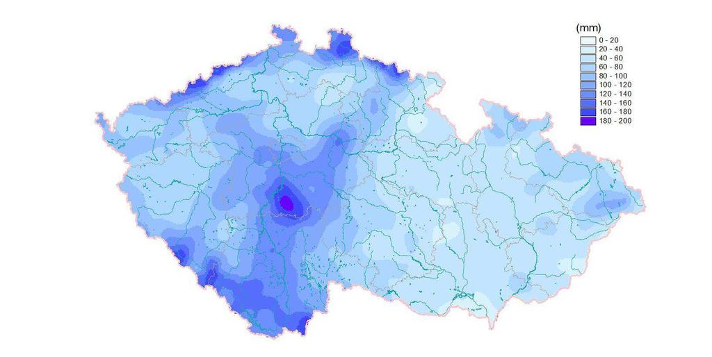 Dle předběžné informace o hydrometeorologických aspektech povodní v červnu 2013 byla situace následující: Měsíc květen 2013 byl jako celek teplotně normální, i když se značnými teplotními výkyvy.