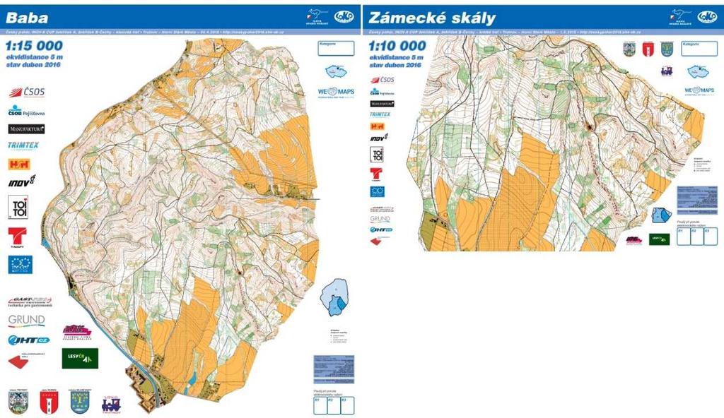 Lokomotiva Trutnov jsme zpracovali mapu Baba 1:15000 a z ní další odvozené mapy