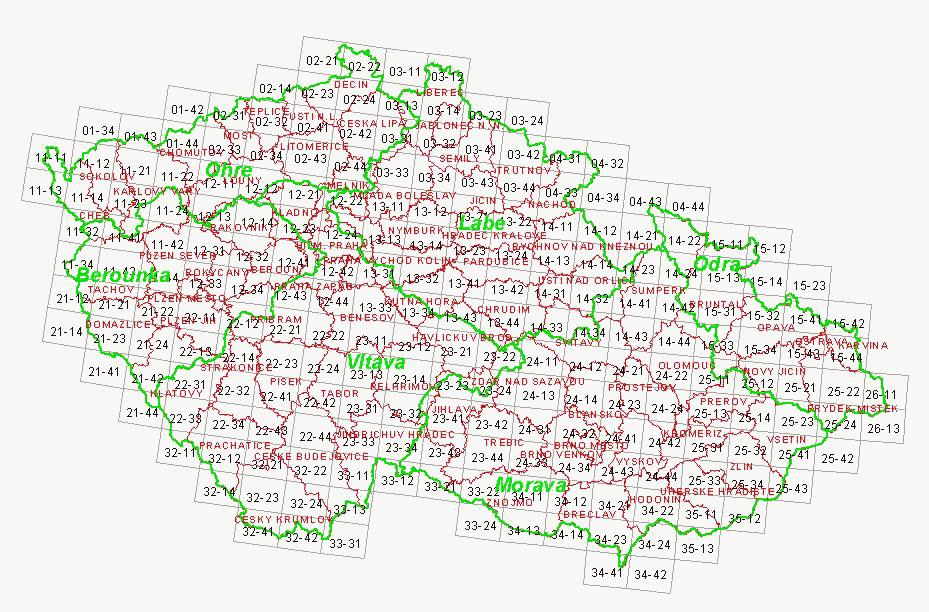 TEMATICKÉ MAPY NA PODKLADĚ ZÁKLADNÍ MAPY ČR Základní vodohospodářská