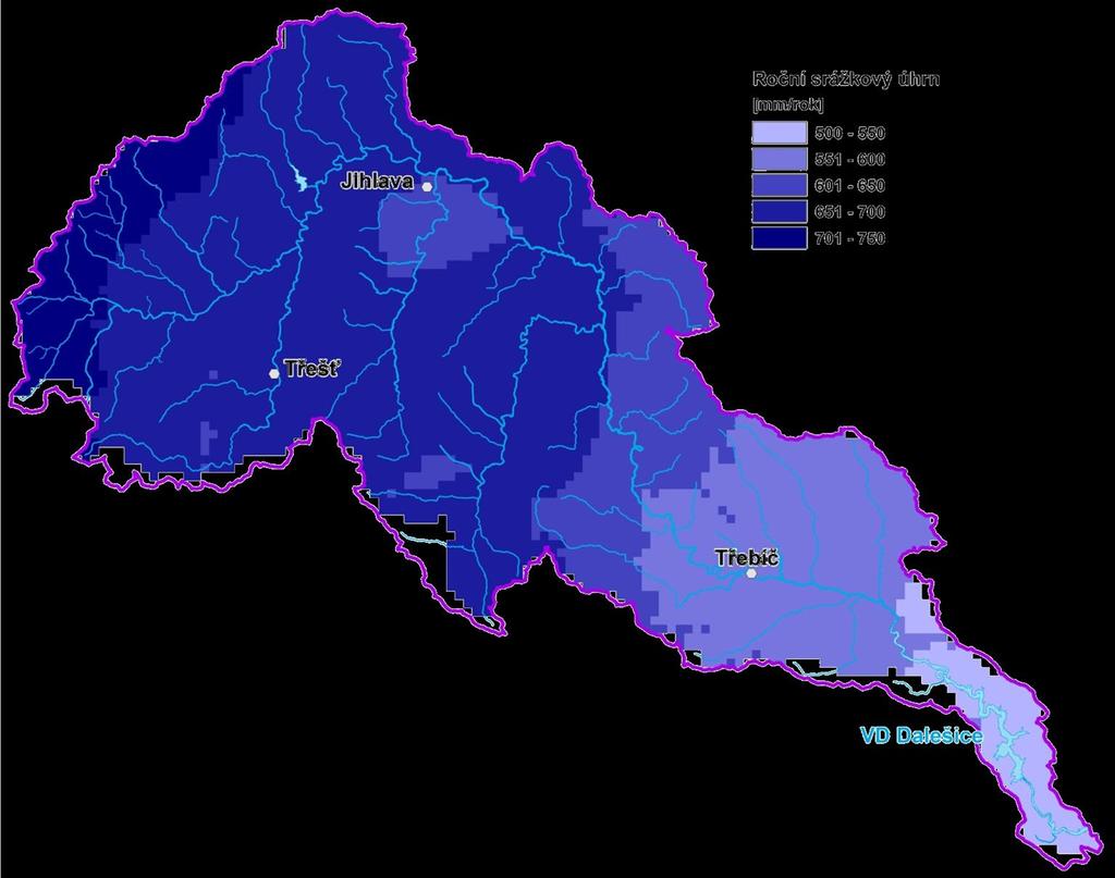 Hydrologický model Hydrologický model je základem kvalitativního modelu