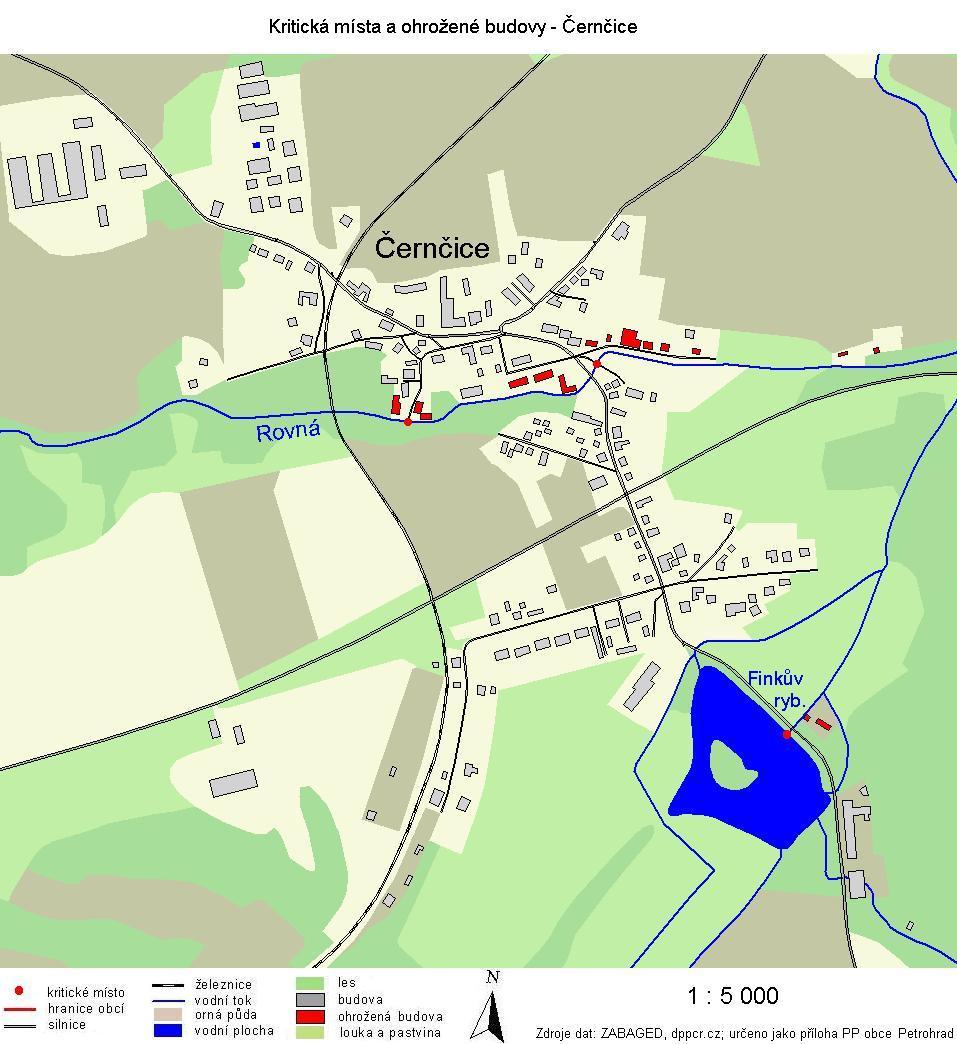 5.1.1.4 Ohrožené objekty a kritická místa