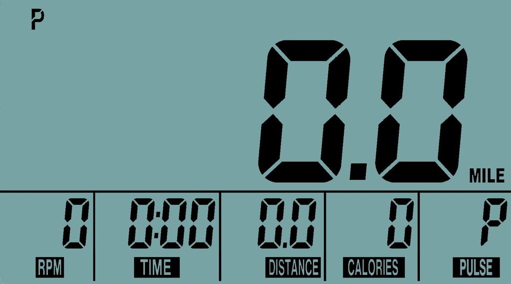 00 bude blikat - stiskněte nebo dokud nedosáhnete Vámi požadované hodnoty, kdy hodnoty stoupají nebo klesají po 0,5 - stiskněte MODE k potvrzení volby 3/ kalorie - kalorie - časová hodnota 0.
