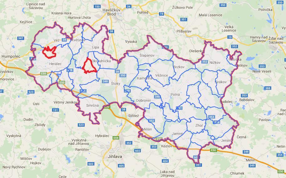 2.1 Socioekonomická analýza 2.1.1 Území MAS Území MAS ČMP se nachází v členité oblasti ve střední části Českomoravské vysočiny.
