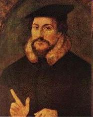 Jan Kalvín (Jean Cauvin) Narodil se 10.7. 1509 v Noyon Studuje teologii a práva v Paříţi kontakt s naukou M.