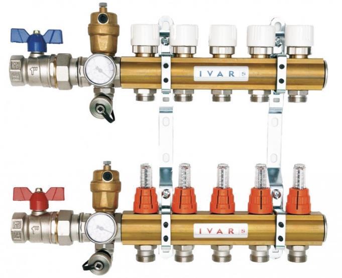 ENERGETICKÝ ÚSTAV Odbor termomechaniky a techniky prostředí Rozdělovač podlahového vytápění IVAR.CS 553 DVP [17].